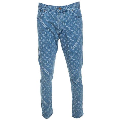 louis vuitton x supreme monogram regular jeans|Monogram Jacquard Jeans .